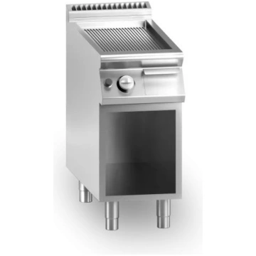 Electric fry top chromed striped plate MDLR Open c