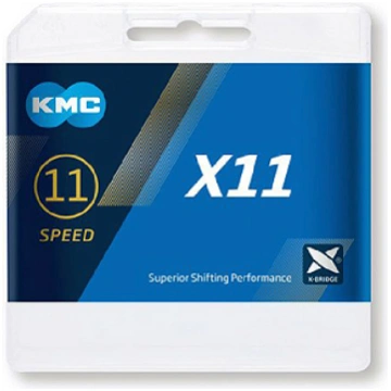 Ķēde KMC X11 Silver Black