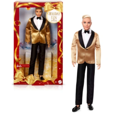 Barbie Holiday Ken lelle – blondi mati JGK55