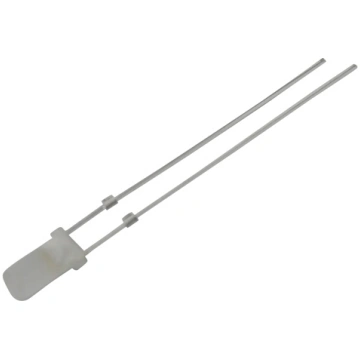 LED; white warm; 3mm; 750÷1120mcd; 140°; Front: fl