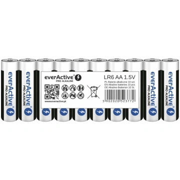 Šarminės AA baterijos everActive Pro Alkaline LR6 