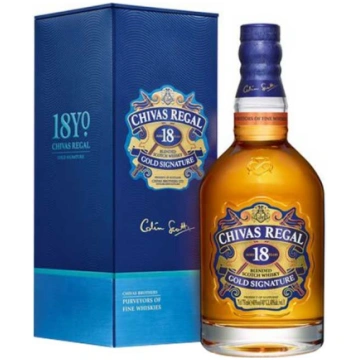 Viskijs Chivas Regal 18 Y.O. 40% kastē