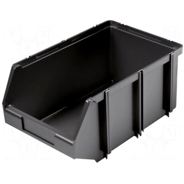 Container: cuvette | black | 450x300x190mm | CLICK