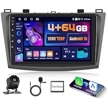 5G WiFi 4 + 64G Android auto radio Mazda 3 2009-20