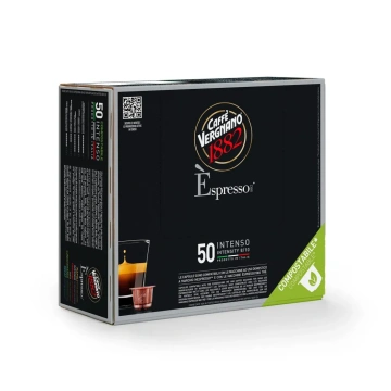 50 Capsule Nespresso Vergnano Compostabili Miscela