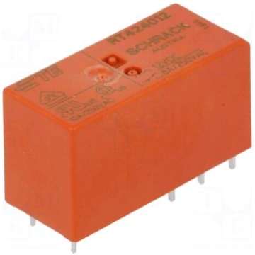 Relay: electromagnetic | DPDT | Ucoil: 12VDC | 8A 