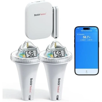 BaldrTherm bezvadu baseina termometrs ar 360° LCD 