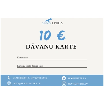 Dāvanu karte - 10 eiro Skyhunters LV10GC