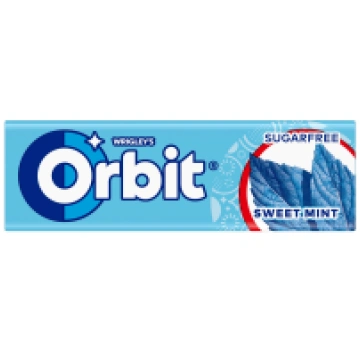 ORBIT Sweet Mint košļājamā gumija bez cukura Polij