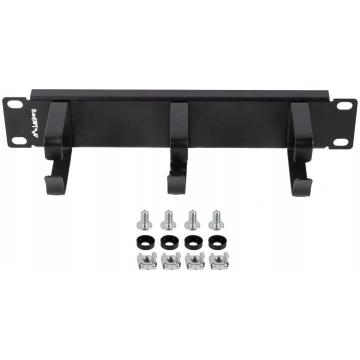 Lanberg Cable organizer 10 inches with 3 metal hol