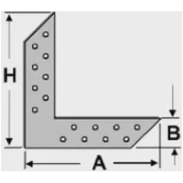 Plakanleņķis 2.0mm 35x175x175mm, 200-003