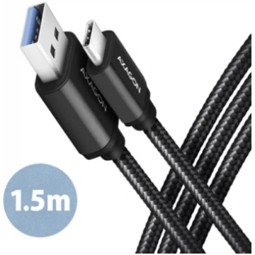 AXAGON Data and charging USB 3.2 Gen1 cable, 1.5 m