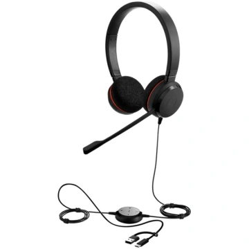 JABRA Evolve 20, Stereo UC, USB C/A adapter | 4999