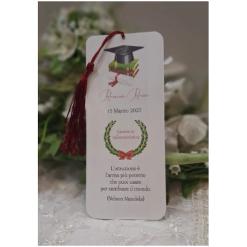 Inviti Lux - Segnalibro Laurea con nappina