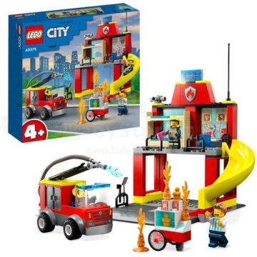 Lego City Fire Art.60375 ugunsdzēsēju depo