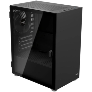 Aerocool CS-111-G-BK-v1, tower case (black, temper