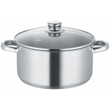 NEW ROMA KATLS AR VĀKU 24CM, 5.1L, NER.TĒR., STIKL