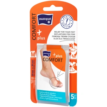 Plāksteris Matopat Comfort Plus M, 5 gab