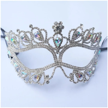 Masquerade Female Mask, Sexy Rhinestone Princess A