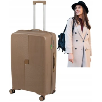 Liels ceļojuma koferis Wowbag 7918 L 116L šampanie