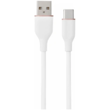 Silicone Cable USB Type-A - Type-C (white, 2m)