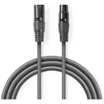 Nedis XLR M - XLR F kabelis 0.5m