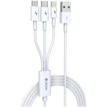 Devia Smart 3-in-1 kabelis USB uz Lightning + USB-