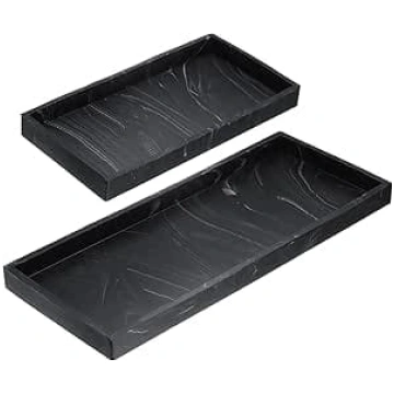 QUARKZMAN 2 Stück Badezimmer Ablage Tablett 7.9" &