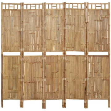 5-paneļu istabas aizslietnis, bambuss, 200x180 cm