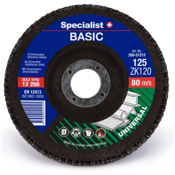 Lapiņu slīpēšanas disks Specialist BASIC 125 ZK120