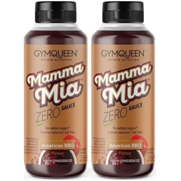 GymQueen Mamma Mia Zero mērce, 2 x 265 ml, zemu ka