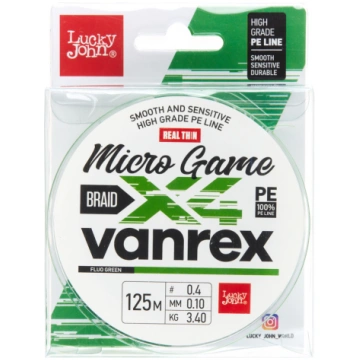 Aukla pītā Lucky John Vanrex MICRO GAME x4 BRAID F