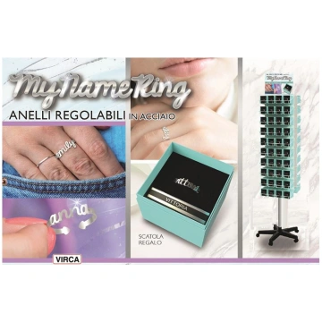 Anellino Regolabile Con Scritta Valeria shop/brand