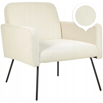 Beliani Fotel Kremowy NARKEN 405283 Bel