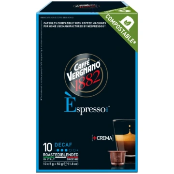 Coffee capsules Vergnano Espresso Decaffeinated, d
