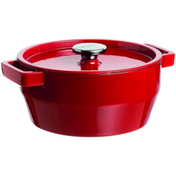 Pyrex Čuguna katls 3,6L Pyrex apaļš Ø24cm sarkans,