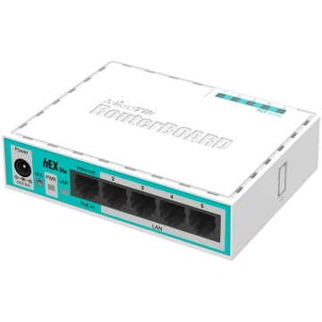 Rūteris MIKROTIK hEX lite, balts, RB750R2 | RB750R