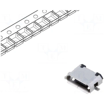 Connector: USB B micro | socket | SMT | PIN: 5 | h