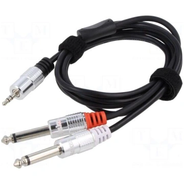 Cable | Jack 3.5mm 3pin plug,Jack 6.3mm 2pin plug 
