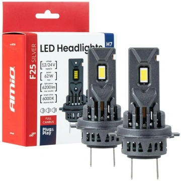 LED Headlights Series F25 SILVER FULL CANBUS H7/H1