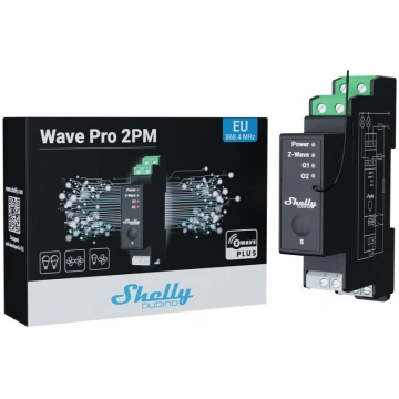 Shelly Qubino Wave PRO 2PM viedais DIN-sliedes rel