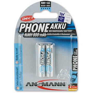 AAA NiMH 2x800 mAh (DECT tālrunis) ANSMANN 5035332