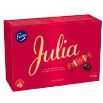 Marmelādes konfektes JULIA Fazer, ar tumšo šokolād
