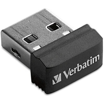 USB zibatmiņa Verbatim Store "n" Stay Nano, melna 