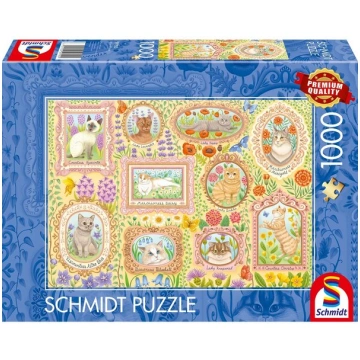 Schmidt Spiele Puzle 1000 gabali: Kaķu biedrības p