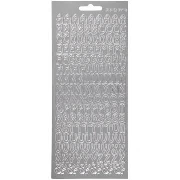 Focus Focus Stickers Silver Letters Design 2