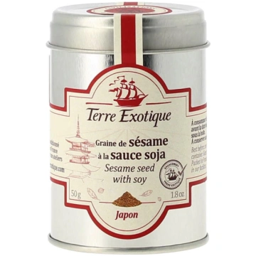 Sezama sēklas ar sojas mērci 50g TERRE EXOTIQUE