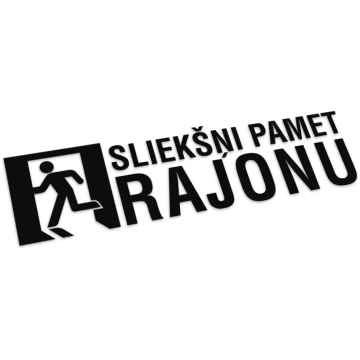 Sliekšņi pamet rajonu - 10 cm X 3 cm / Melns