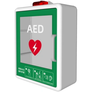 AED defibrilatora skapis, AED defibrilatora sienas