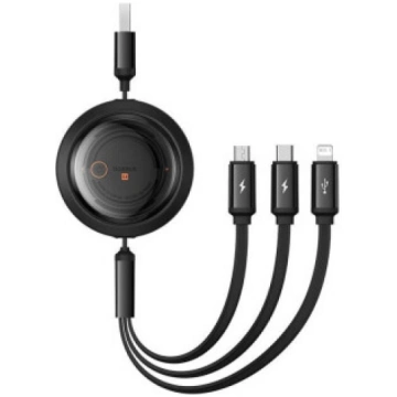 Fast Charging Cable 3in1 Baseus Free2Draw, USB to 